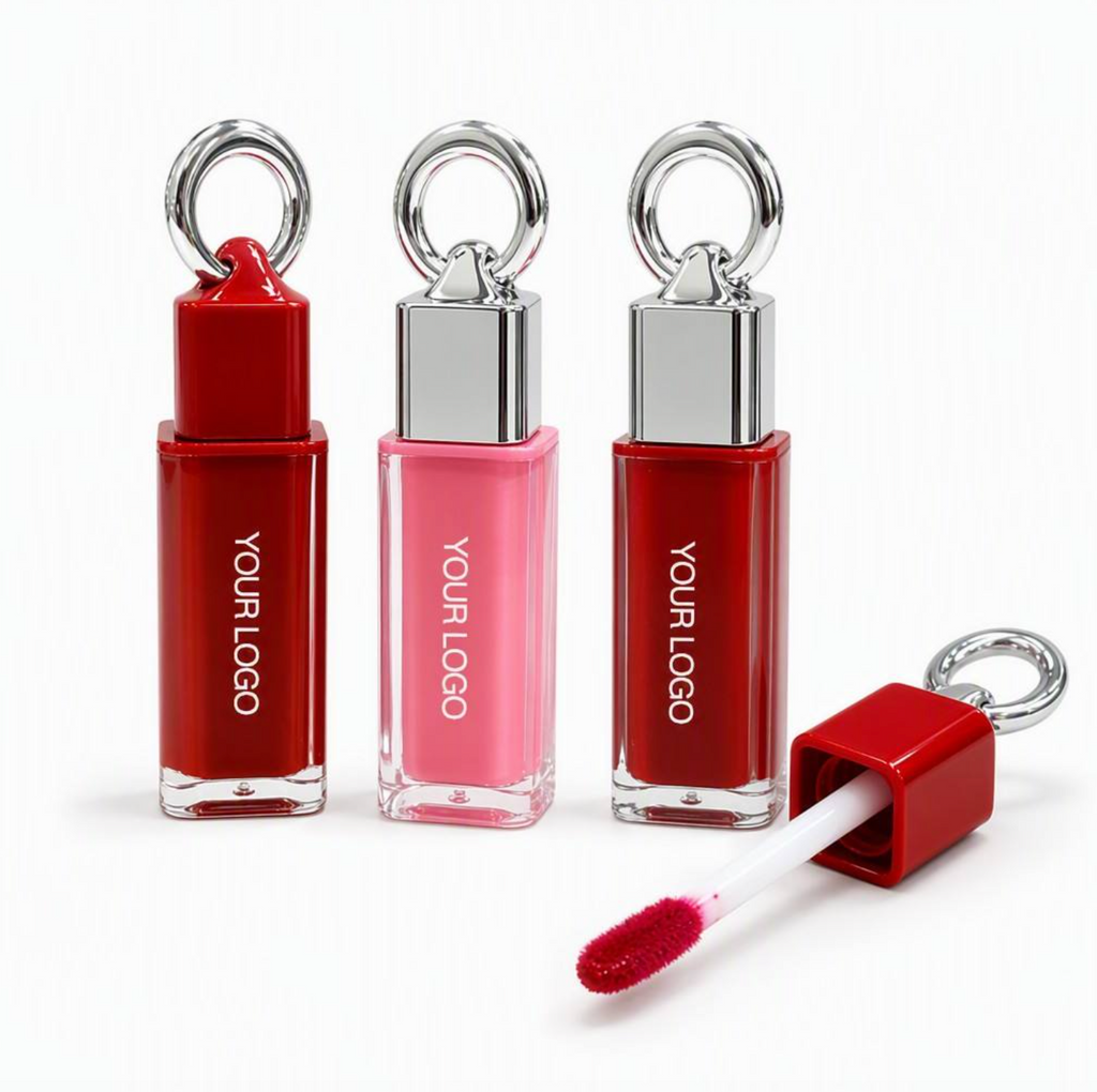 Long-Lasting Shimmer Glitter Lip Oil, Moisturizing High-Pigment Lip Makeup