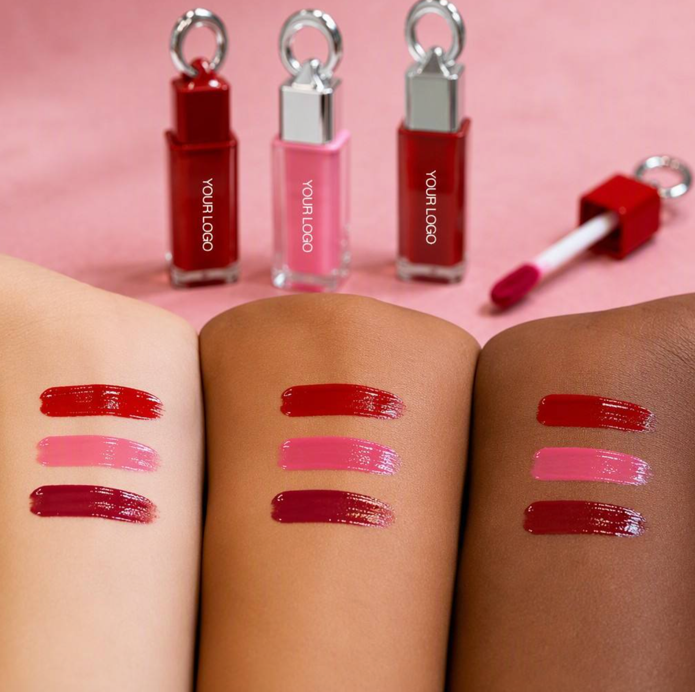 Long-Lasting Shimmer Glitter Lip Oil, Moisturizing High-Pigment Lip Makeup
