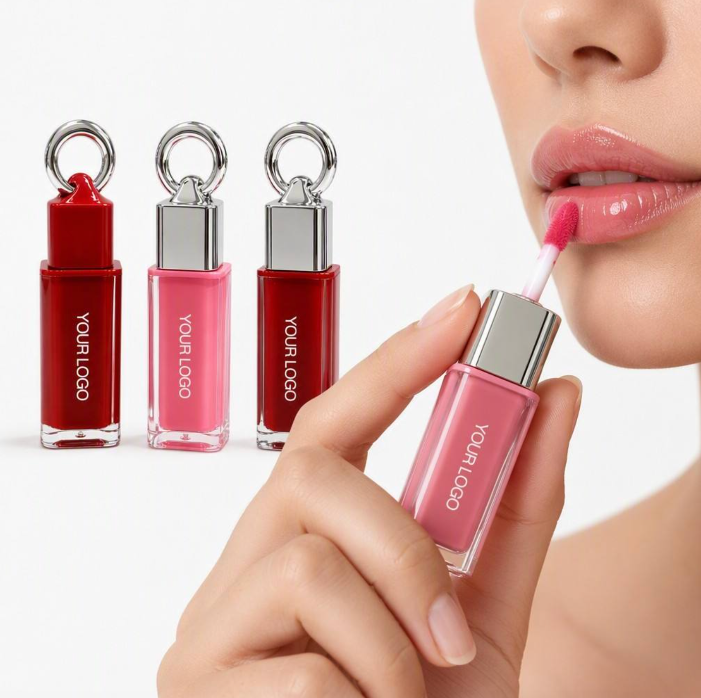 Long-Lasting Shimmer Glitter Lip Oil, Moisturizing High-Pigment Lip Makeup