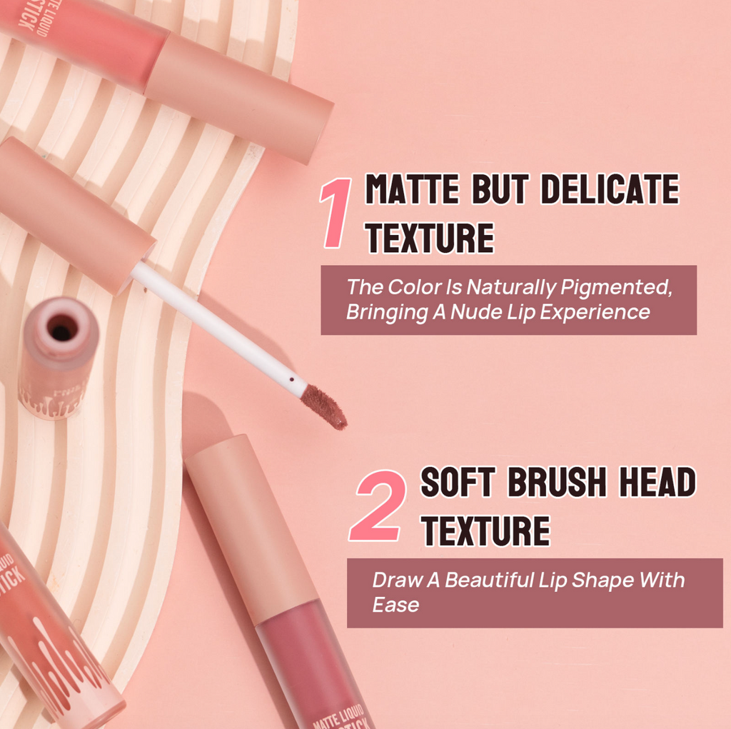 Multi-Color Velvet Matte Waterproof Liquid Lipstick
